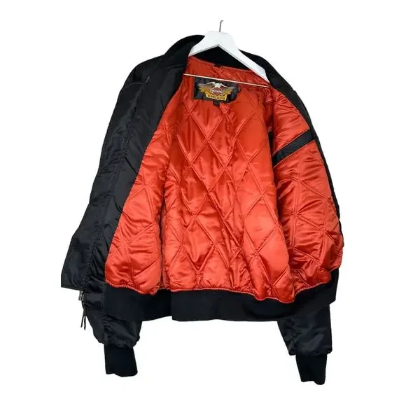 Harley Davidson Harley Owners Group HOG Black Bomber Jacket Live the Legend XXL